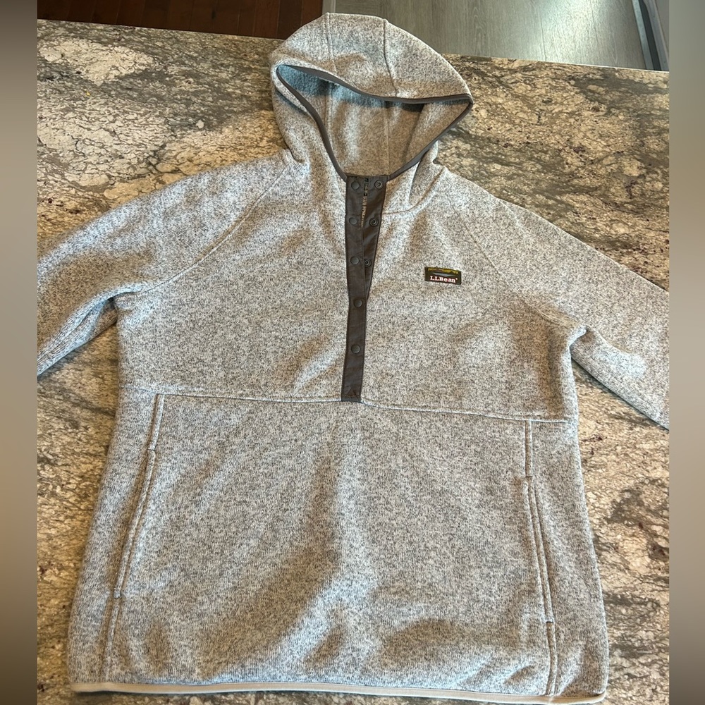 L.L.Bean Sweater Fleece Pullover with hood